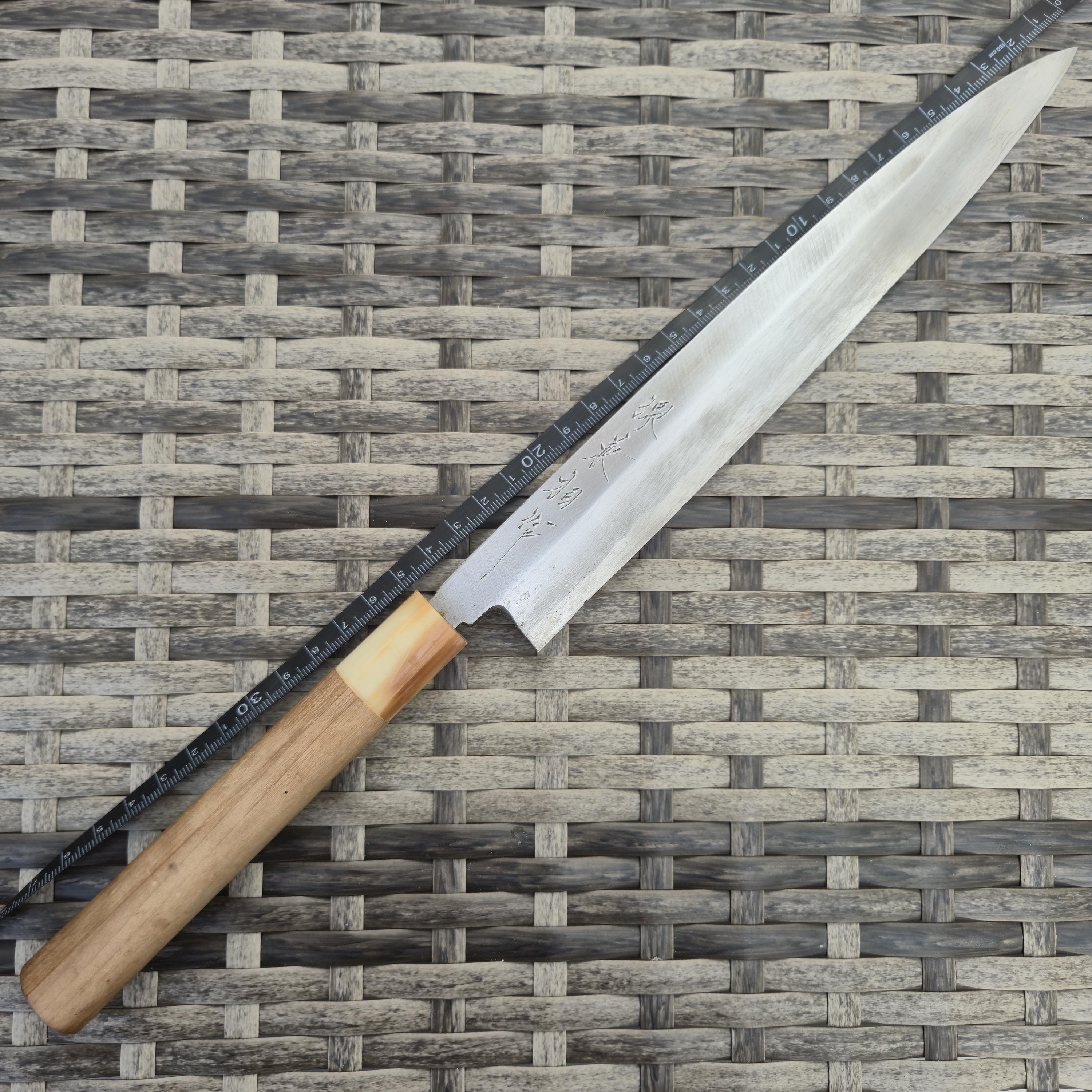 240mm Japanese Yanagiba Buffalo Horn Handle