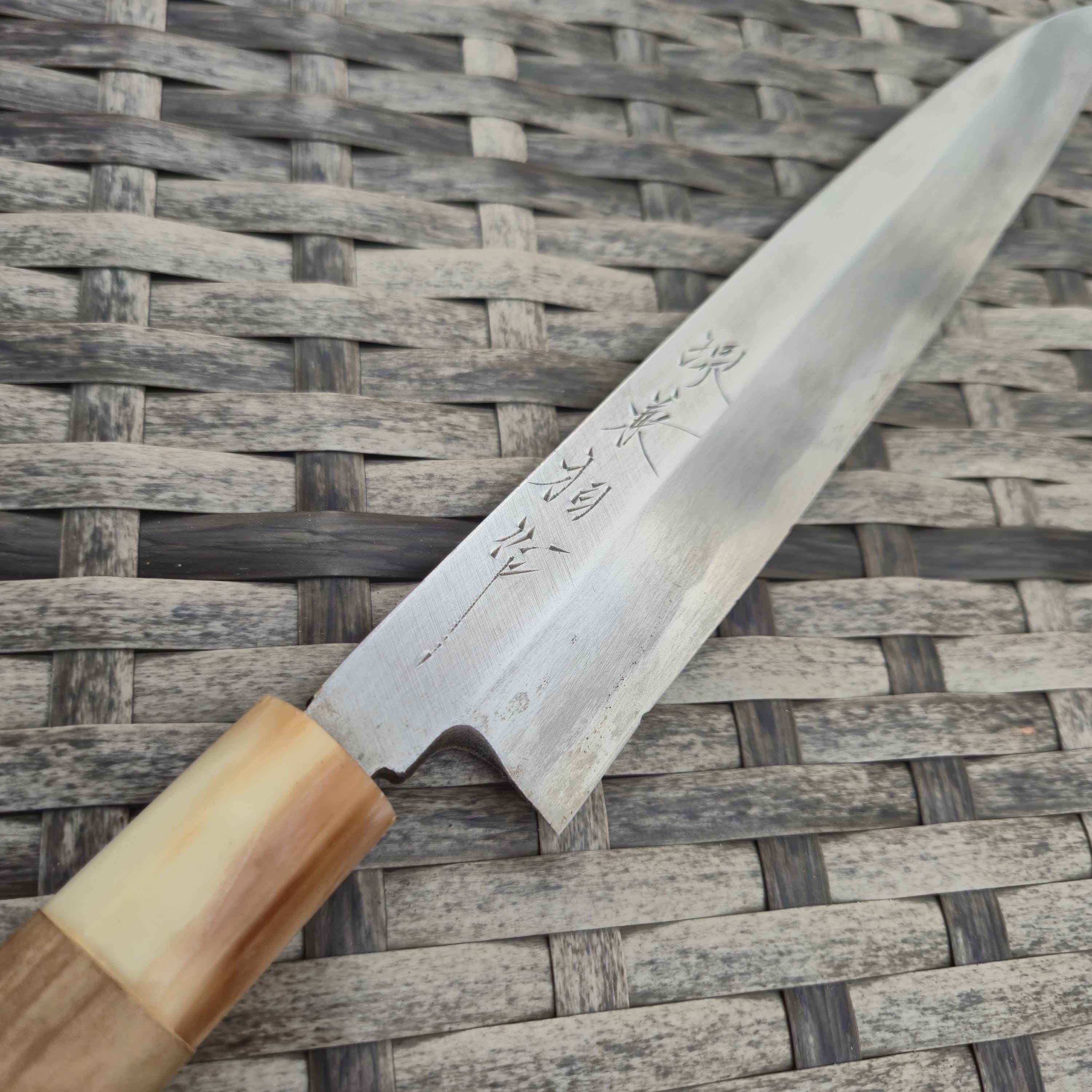 240mm Japanese Yanagiba Buffalo Horn Handle