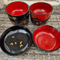 Various japanaese laquerware bowls
