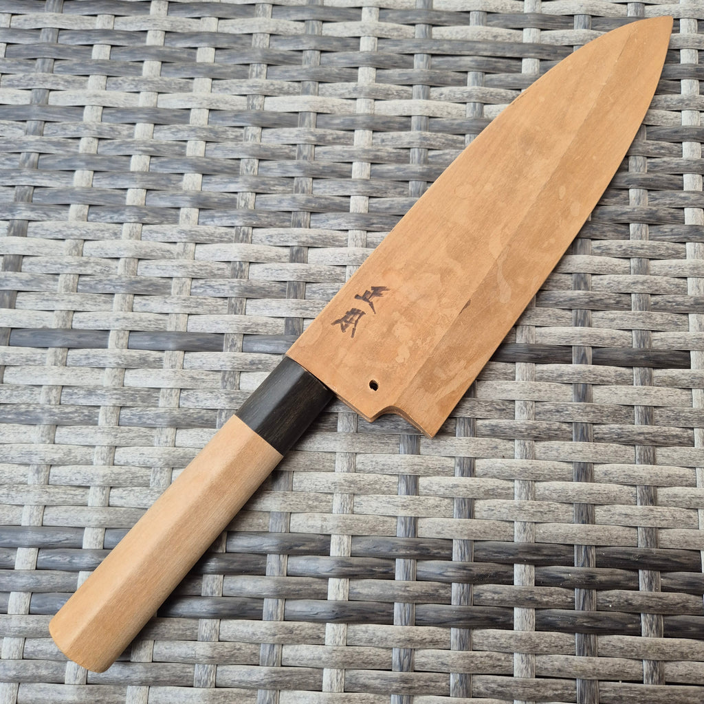 220mm Masamoto Sohonten Deba With Saya