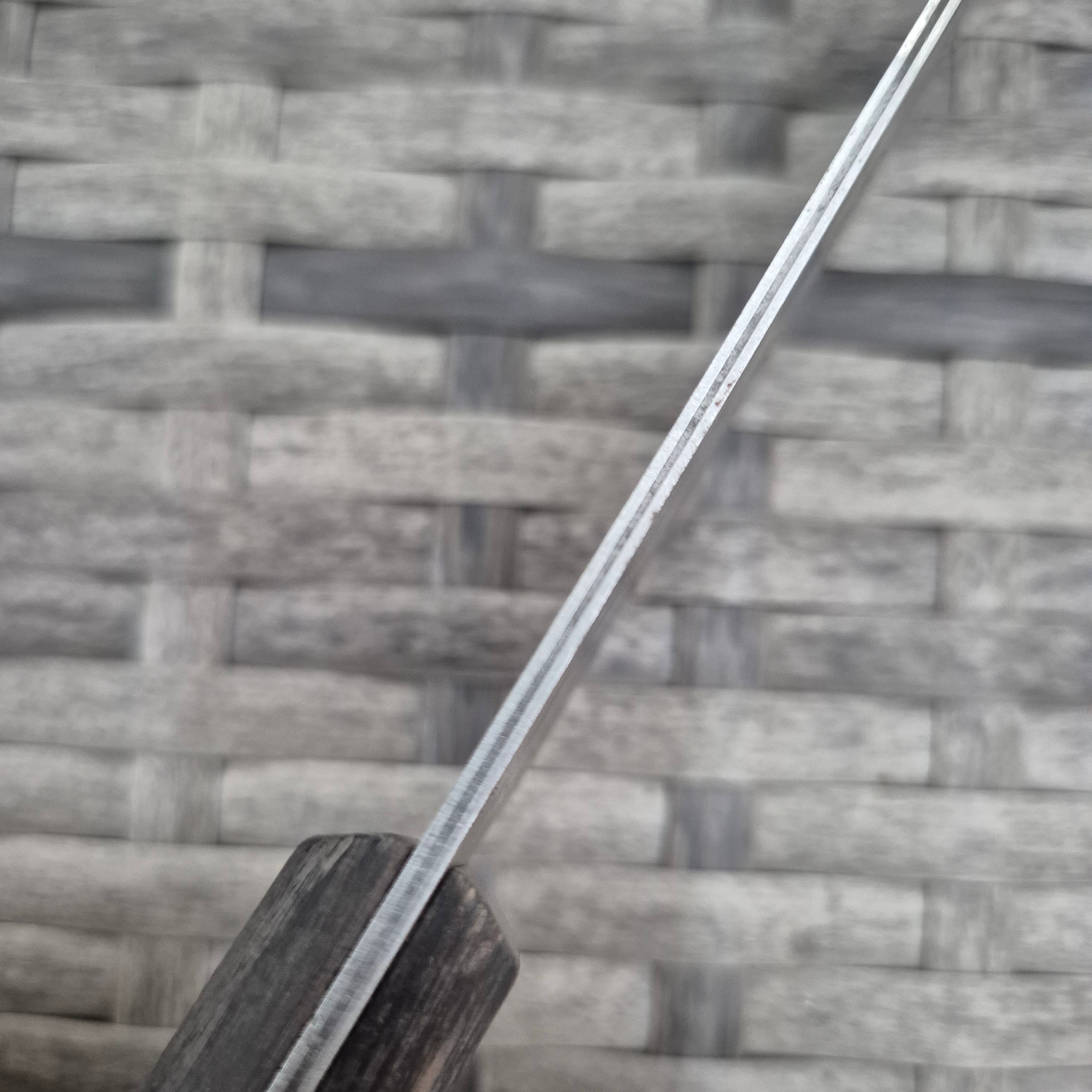 165mm Santoku Blue Steel Stainless Clad