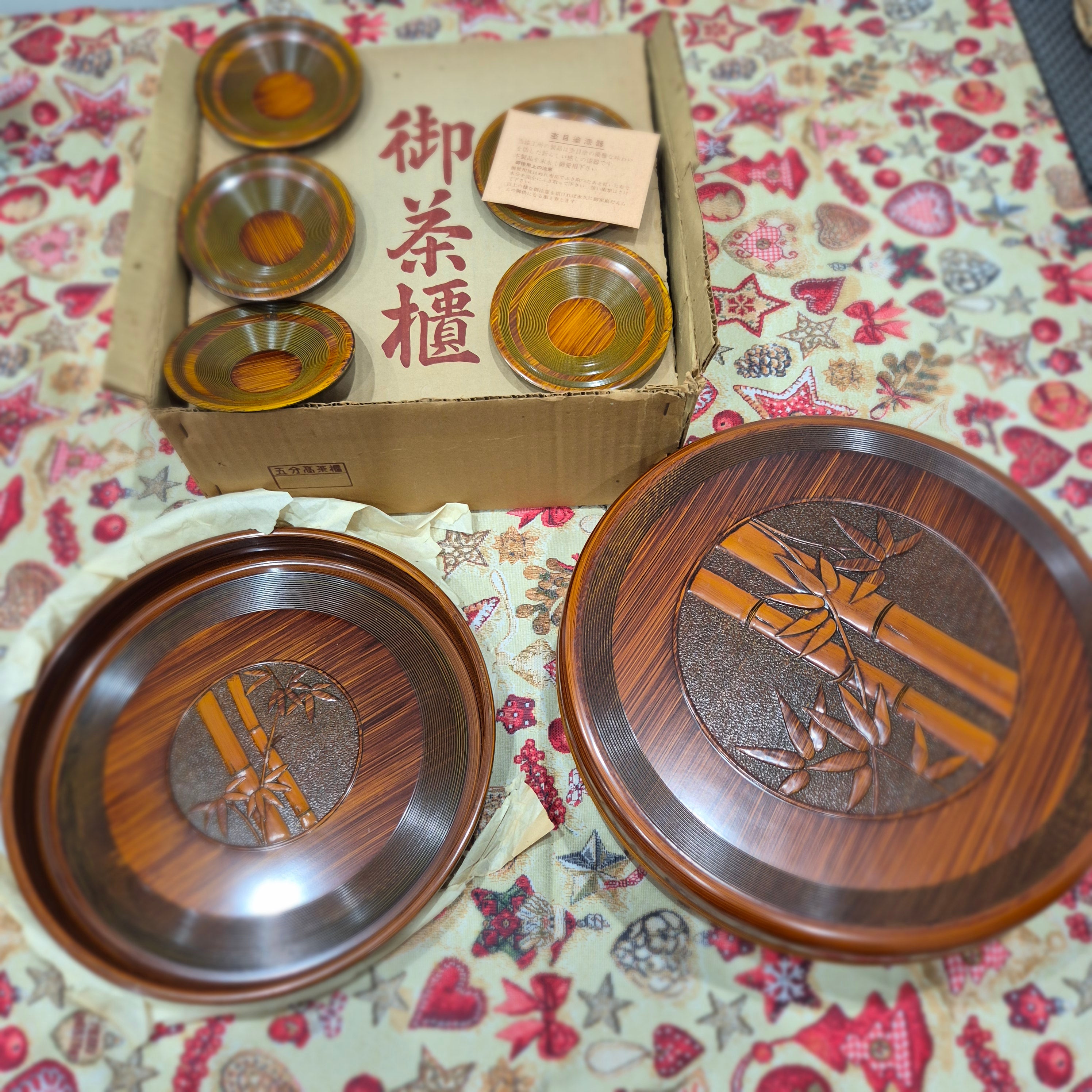 Vintage Japanese Laquerware Set